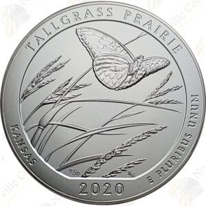 2020-P TALLGRASS PRAIRIE 5 OZ ATB SILVER COIN - SPECIMEN