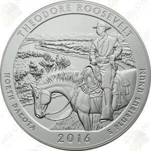 2016-P THEODORE ROOSEVELT 5 OZ ATB SILVER COIN - SPECIMEN