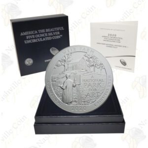 2020-P WEIR FARM 5 OZ ATB SILVER COIN - SPECIMEN