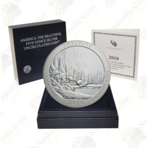 2010-P YOSEMITE 5 OZ ATB SILVER COIN - SPECIMEN