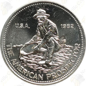 1982 Engelhard 1 oz .999 fine silver Prospector