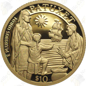 2020 US Mint / British Royal Mint Mayflower 400th Anniversary Gold 2-coin Proof Set