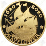 2020 US Mint / British Royal Mint Mayflower 400th Anniversary Gold 2-coin Proof Set