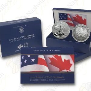 2019 U.S. Mint / Royal Canadian Mint 2-Coin Pride of Two Nations Set