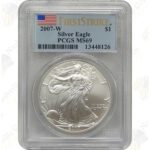 2007-W Burnished American Silver Eagle - PCGS MS69 First Strike