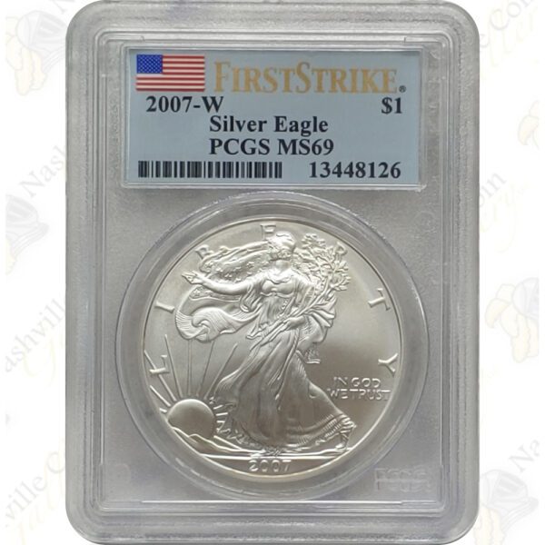 2007-W Burnished American Silver Eagle - PCGS MS69 First Strike