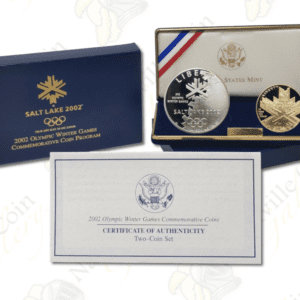 2002 Salt Lake City Olympic Winter Games 2-coin Proof Set