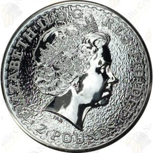 2015 Great Britain 1 oz .999 fine silver Britannia