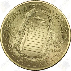 2019 Apollo 11 Uncirculated $5 Gold Commemorative Coin