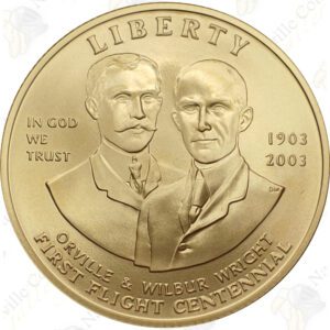 2003 First Flight Uncirculated $10 Gold Commemorative Coin