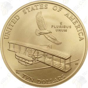 2003 First Flight Uncirculated $10 Gold Commemorative Coin