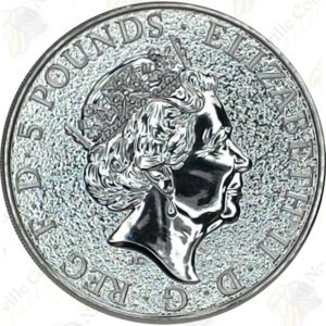 2017 Great Britain 2 oz Queens Beasts Griffin of Edward