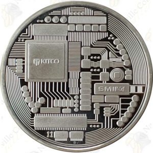 Sunshine Mint / Kitco 1 oz .999 fine "Bitcoin" Silver Round