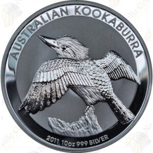 2011 Australia 10 oz .999 fine silver Kookaburra