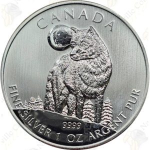 2011 Canada 1 oz .9999 fine silver Wolf