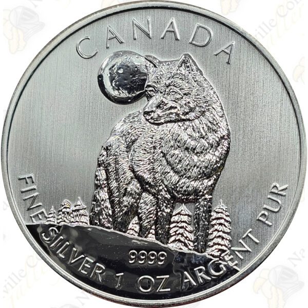 2011 Canada 1 oz .9999 fine silver Wolf