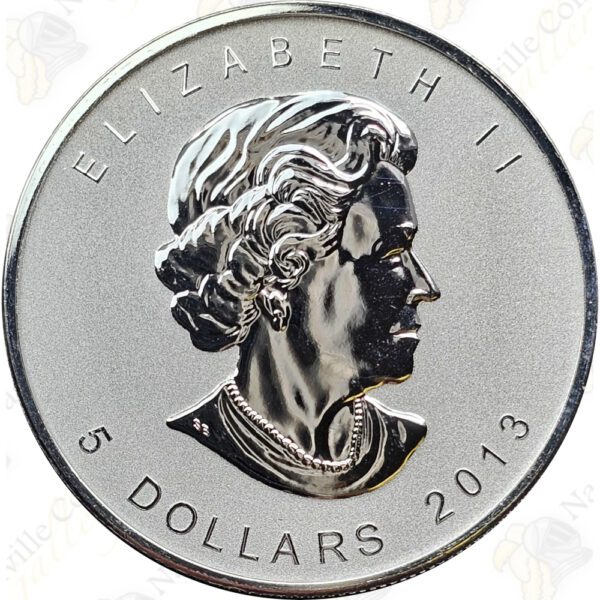 2013 Canada 1 oz. Silver Maple Leaf (Snake Privy)