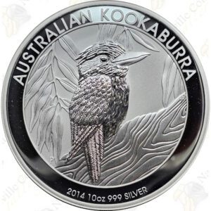 2014 Australia 10 oz .999 fine silver Kookaburra