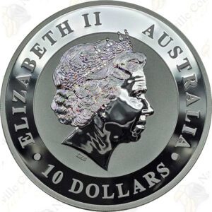 2014 Australia 10 oz .999 fine silver Kookaburra