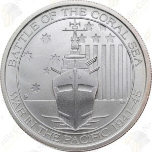 2014 Australia 1/2 oz .999 fine silver Battle of the Coral Sea