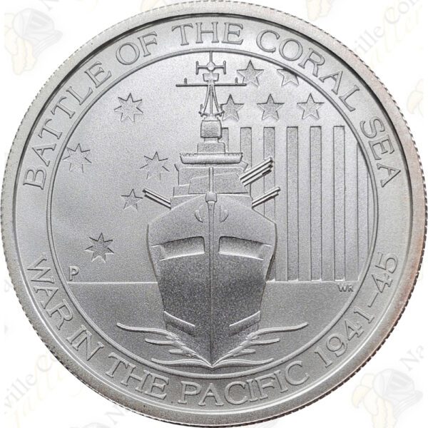 2014 Australia 1/2 oz .999 fine silver Battle of the Coral Sea