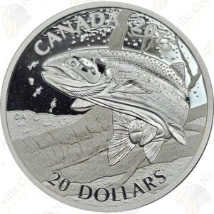 2015 Canada 1 oz .9999 fine silver Rainbow Trout