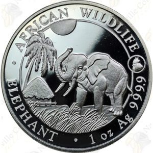 Somalia Silver Wildlife Coins (With Privy)