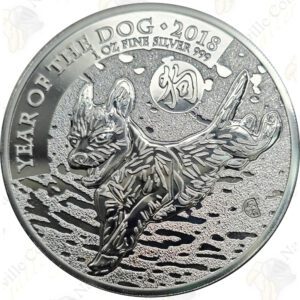2018 Great Britain 1 oz Lunar Series Year of the Dog