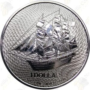 2023 Cook Islands HMS Bounty 1 oz .9999 fine silver