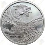 Golden State Mint "World of Dragons" - The Aztec - 1 oz .999 fine silver