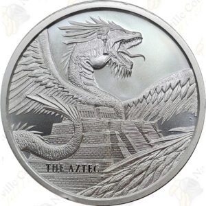 Golden State Mint "World of Dragons" - The Aztec - 1 oz .999 fine silver