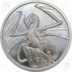 Golden State Mint "World of Dragons" - The Welsh - 1 oz .999 fine silver