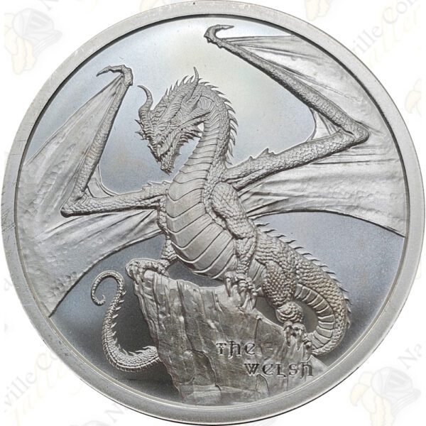 Golden State Mint "World of Dragons" - The Welsh - 1 oz .999 fine silver