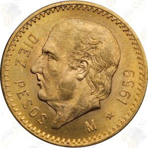 Mexico 10 pesos -- .2411 oz gold