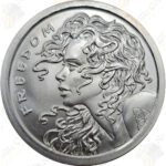 2013 Silver Shield (by Golden State Mint) 1 oz .999 fine silver "Freedom Girl"