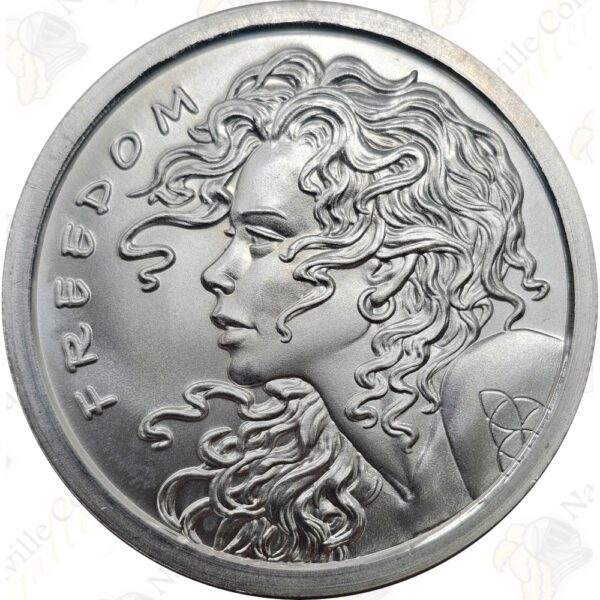 2013 Silver Shield (by Golden State Mint) 1 oz .999 fine silver "Freedom Girl"