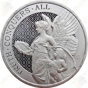 2022 St. Helena 1 oz ,999 fine silver Queen's Virtues: Truth