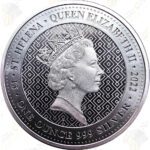 2022 Great Britain 1 oz ,999 fine silver Queen's Virtues - Truth