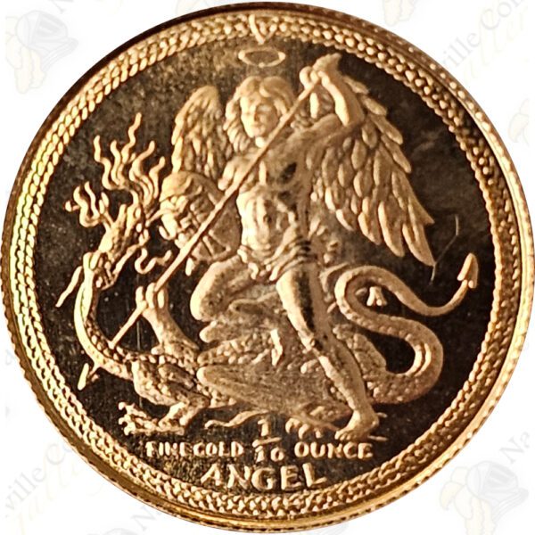 1985 Isle of Man 1/10 oz gold Angel