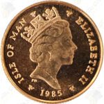 1985 Isle of Man 1/10 oz gold Angel