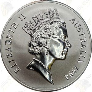 1994 Australia 1 oz .999 fine silver Kangaroo