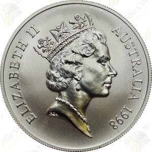 1998 Australia 1 oz .999 fine silver Kangaroo