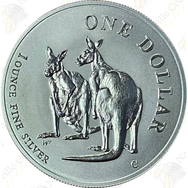 1999 Australia 1 oz .999 fine silver Kangaroo