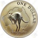 2000 Australia 1 oz .999 fine silver Kangaroo