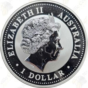 2000 Australia 1 oz .999 fine silver Kookaburra