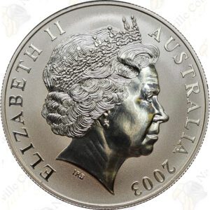 2003 Australia 1 oz .999 fine silver Kangaroo