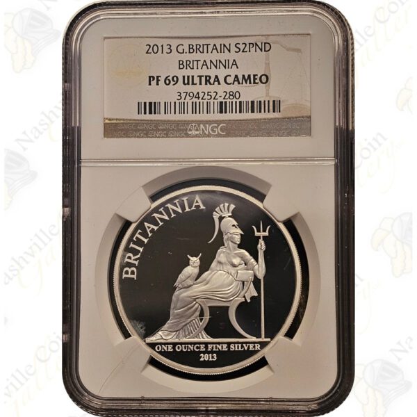 2013 Great Britain 1 oz Silver Britannia - NGC PF69 Ultra Cameo