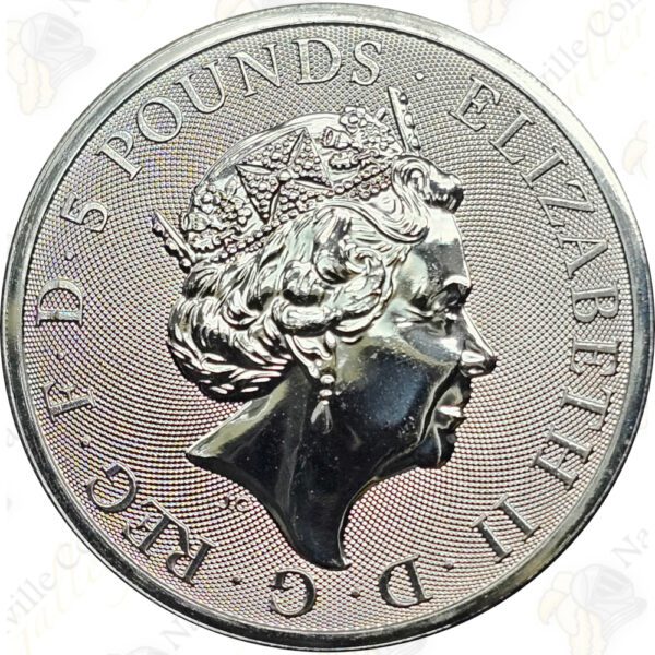 2023 Great Britain 2 oz .9999 fine silver Yale of Beaufort