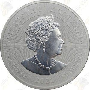 2022 Australia 2 oz .9999 fine silver Dingo