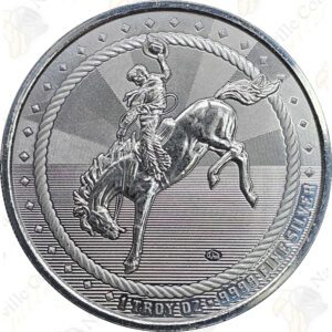 Scottsdale Mint "Ride For The Brand" 1 oz .9999 fine silver round